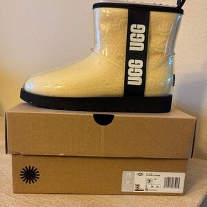 UGG Mini Boots - Cream and Black